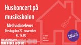 Huskoncert med violinelever