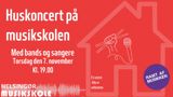 Huskoncert med bands og sangere