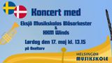 Fælles koncert med Eksjö Musikskolas Blåsorkester og HKM Winds på Axeltorv.